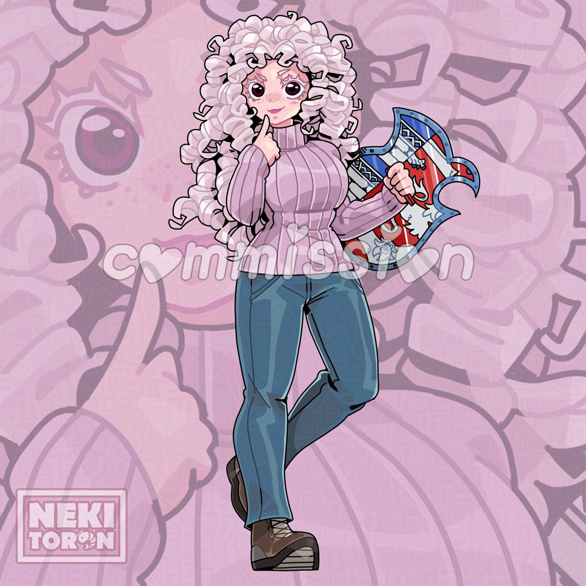 nekitoototo's tweet image. All the courage of Maggie🥰
Commission for: Anon.  

#commissionsopen #originalcharacters