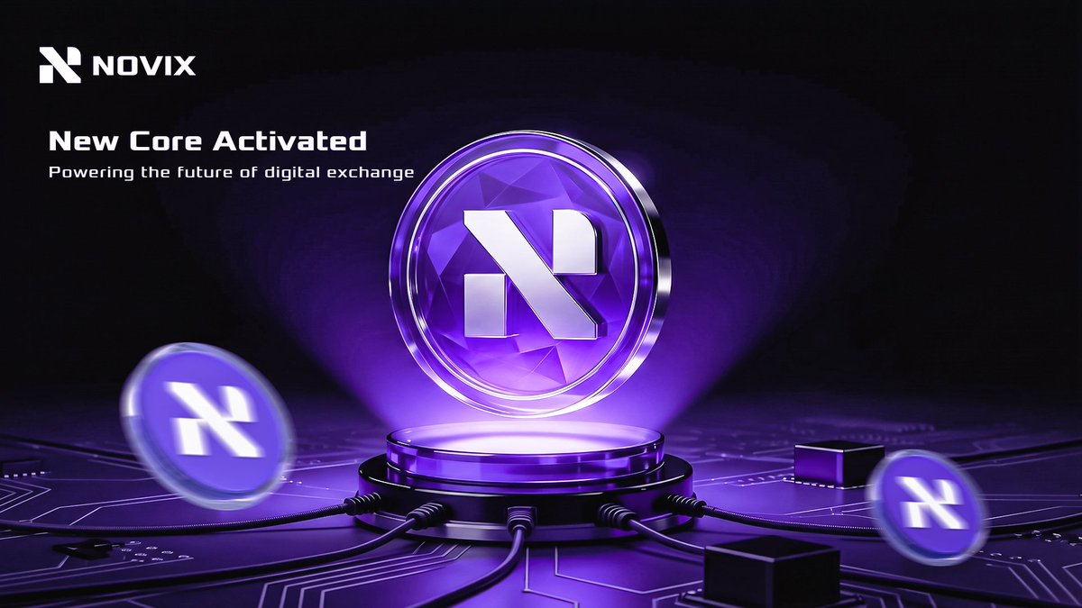 Tyler_Crafts's tweet photo. So yesterday, I shared the logo concept for NOVIX.

Today, I’m expanding it into a Web3 flyer series.

Each slide represents a different layer of the ecosystem💜

#Web3 #CryptoDesign #BrandIdentity #LogoDesign #DigitalDesign #BrandDesign #Crypto #BlockchainDesign #FintechDesign https://t.co/tFiU0JrCIQ