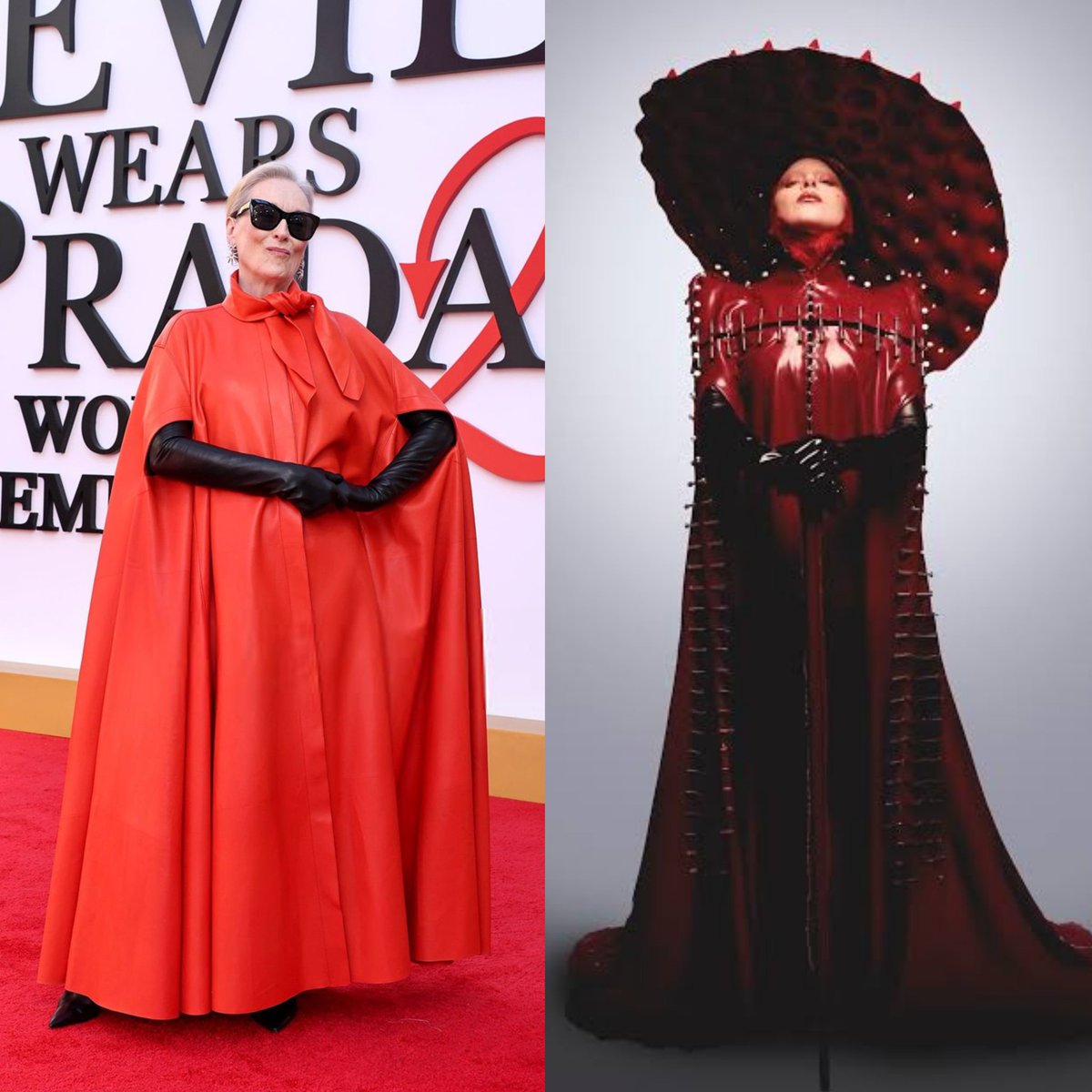 👠| Meryl Streep serving Mistress Of Mayhem at tonight's "The Devil Wears Prada 2" premiere in New York.