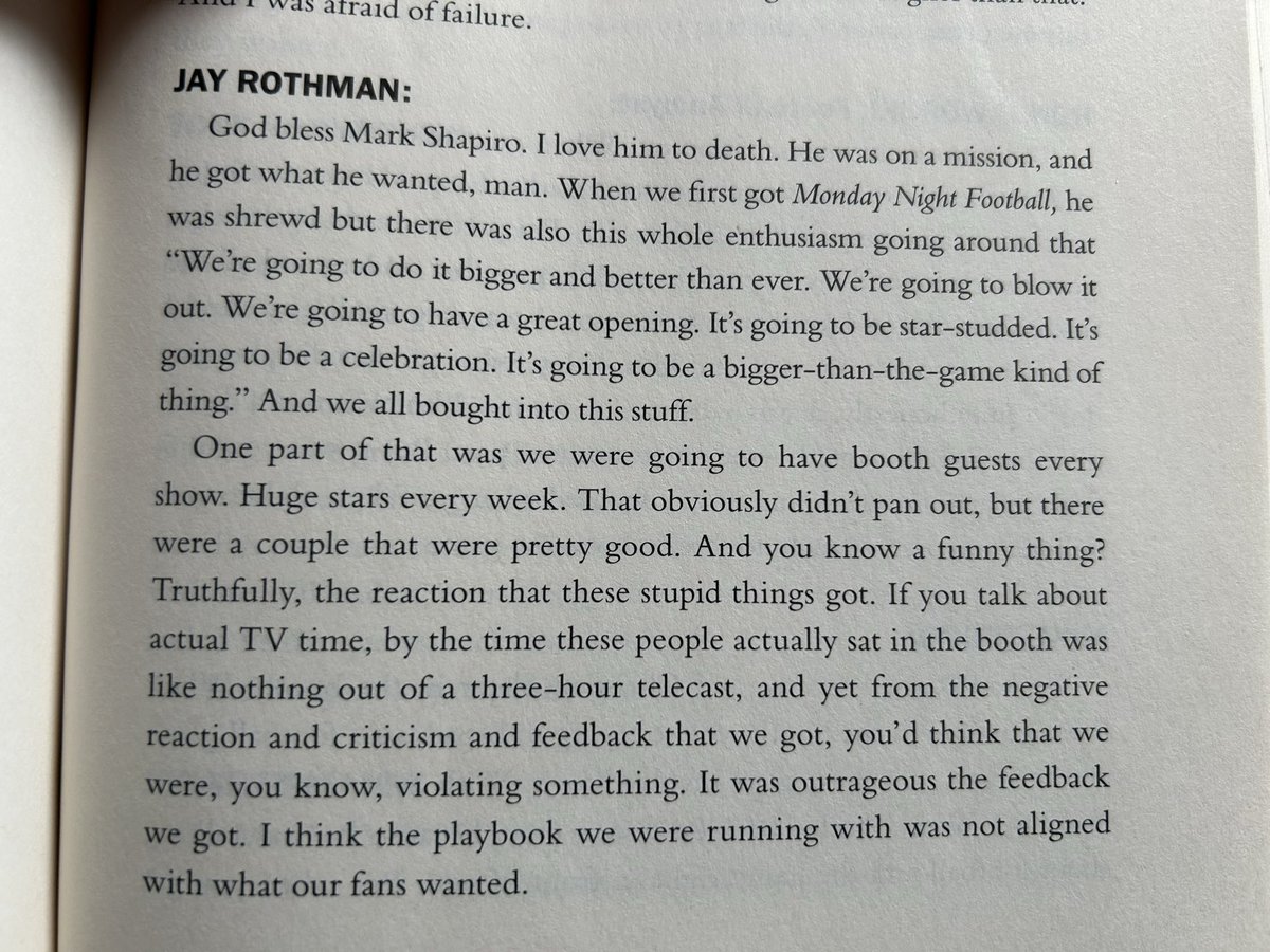 auggiehayes's tweet photo. @EliteClubS0B From 2011 book “These Guys Have All the Fun” about ESPN. The last sentence is all you need to know. https://t.co/PalCpo7d4U
