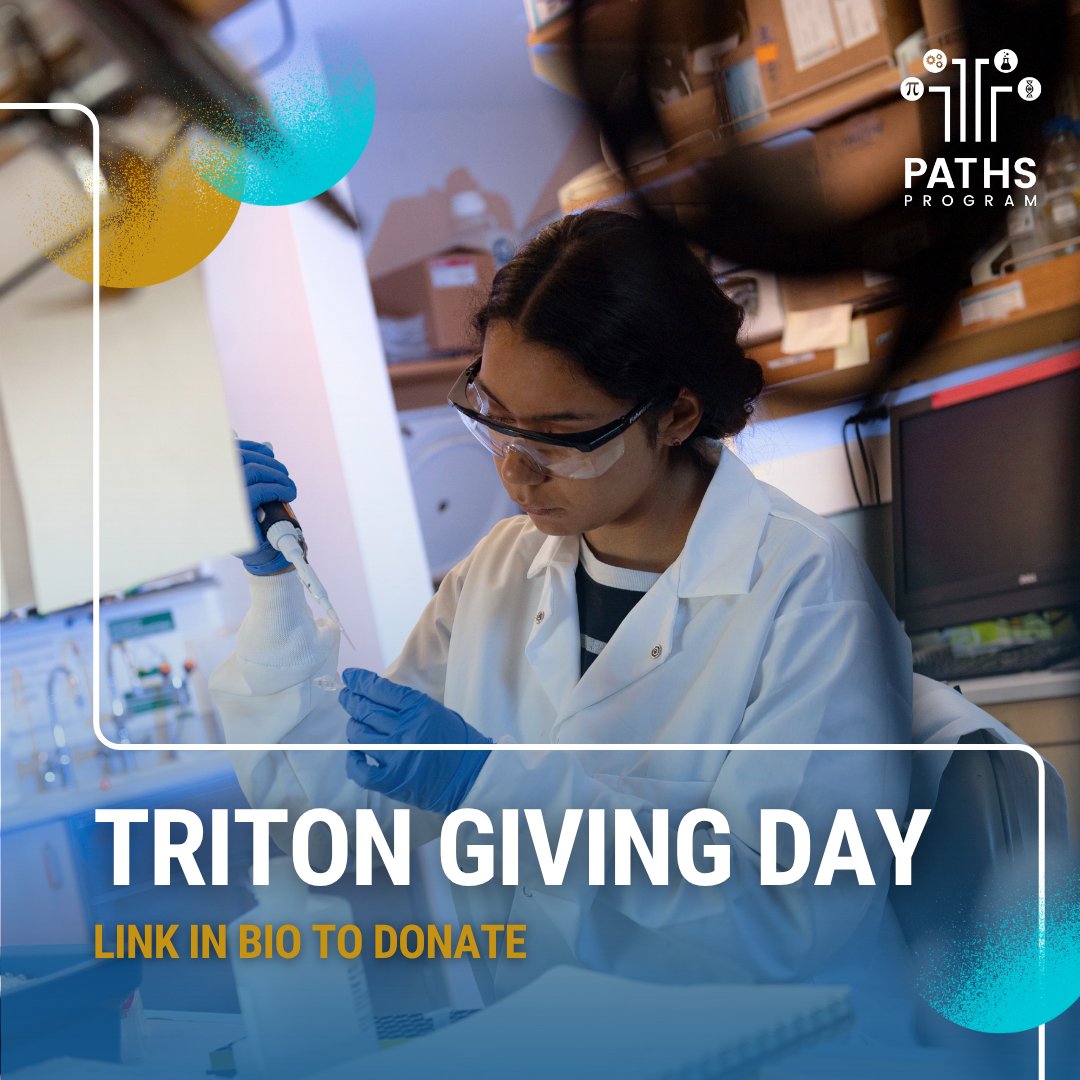 PATHSUCSD's tweet photo. Join us for Triton Giving Day TOMORROW and help us create a larger impact on our students now and in the future! Link in bio to donate. #TritonGivingDay https://t.co/80M0H1ZtxC