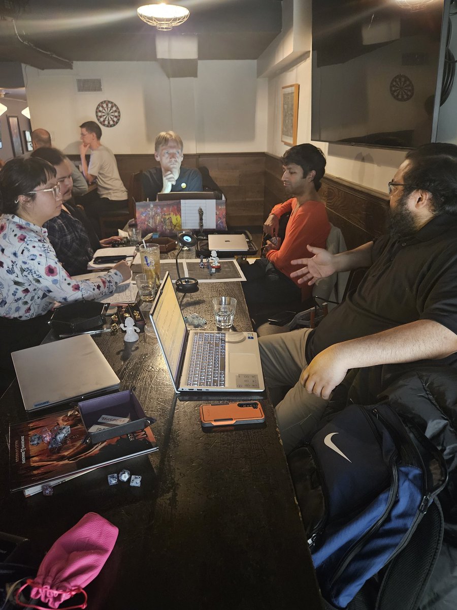 AngeloOhhBaby's tweet image. Paul B's LVL 9-12 Eberron: A Confusion of Contraband Table at The Tipsy Moose 

#dungeonsanddragons #DnD #dnd5e #TorontoDnD #ttrpg