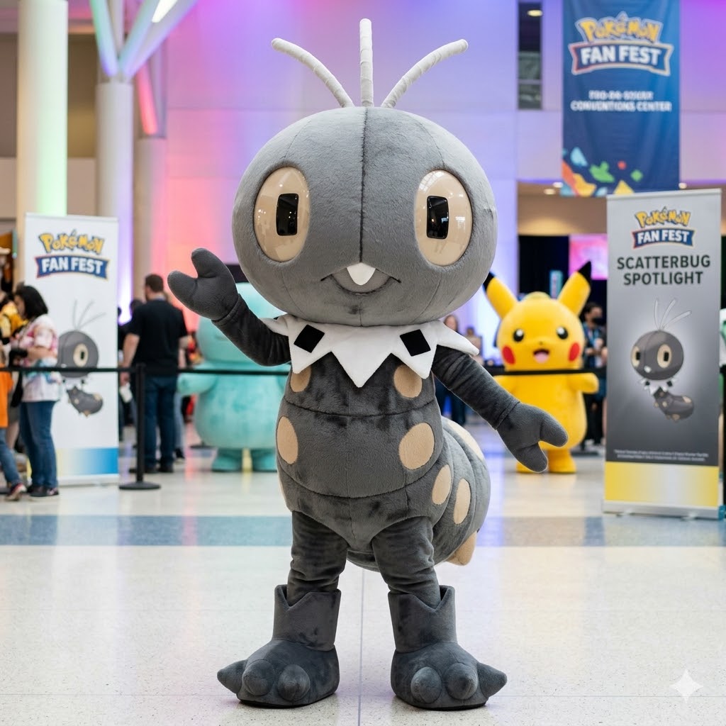 ChaoemperorC's tweet image. A Scatterbug Pokemon mascot costume created using Ai tools.

#scatterbug #pokemon #mascot #mascotcostume #cosplay #fursuit