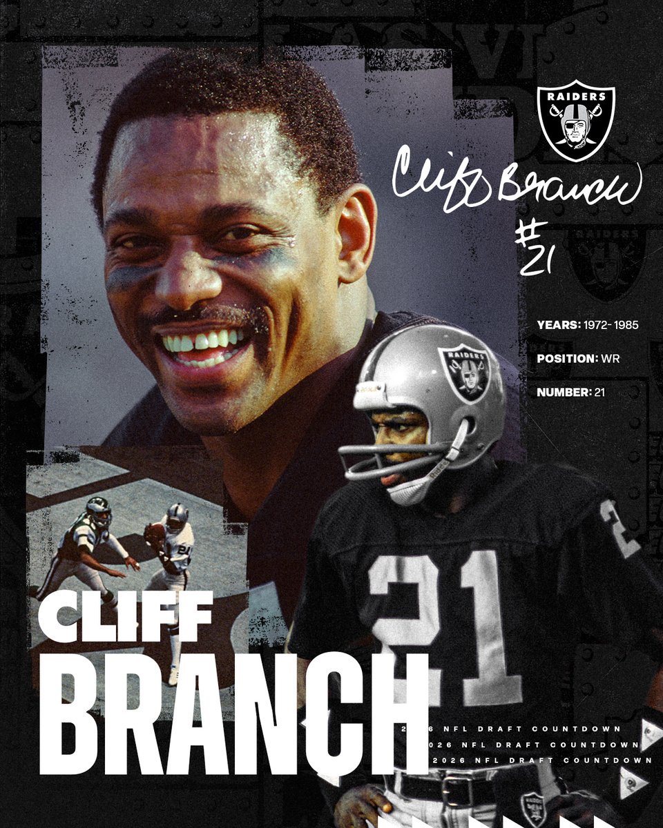 Raiders's tweet image. He is speed 💨 #RaiderNation 

Tune in to the 2026 @NFL Draft on @NFLNetwork April 23-25!