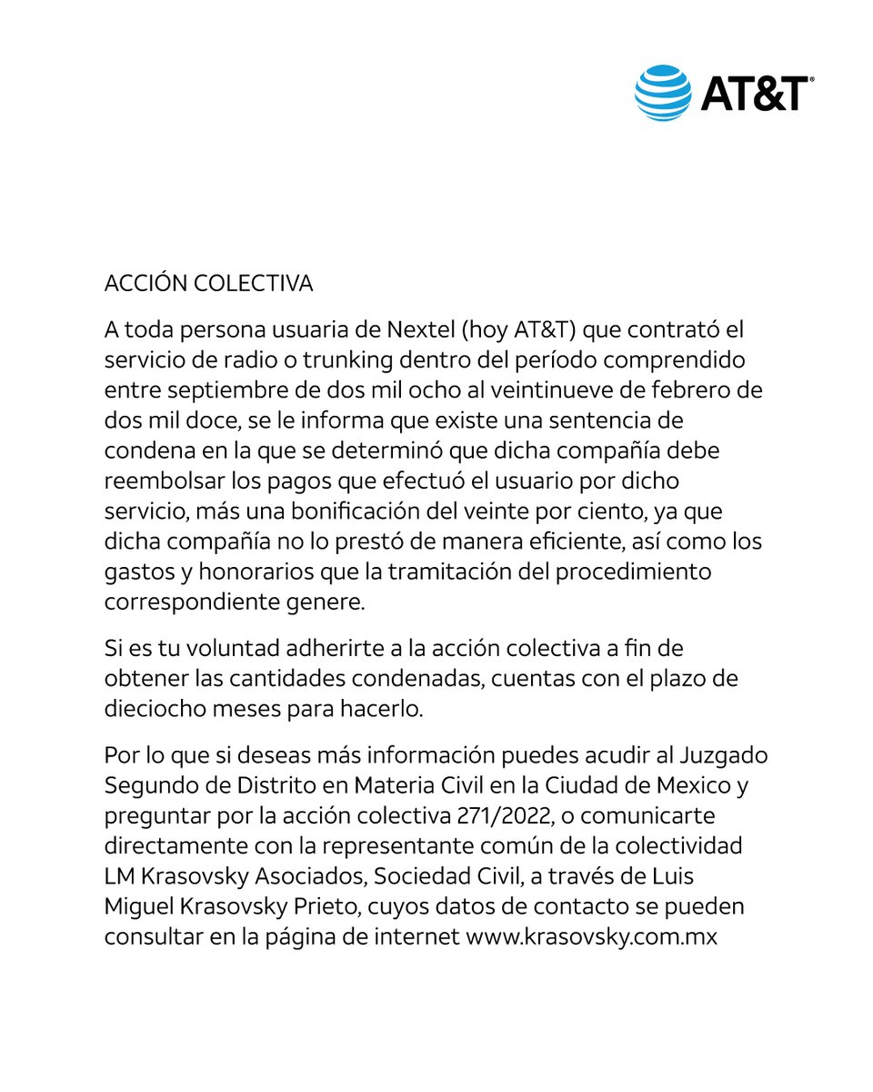 AT&T Mx tweet media