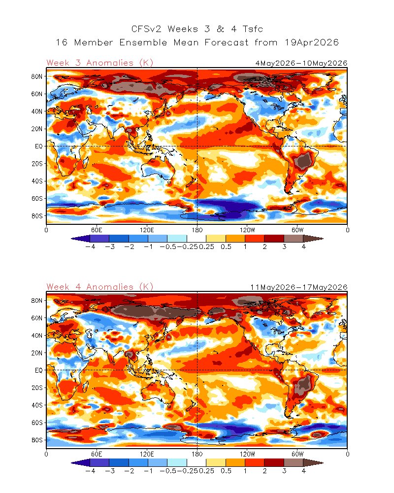 akshaydeoras's tweet photo. In less than a month, the El Niño signal in the Pacific Ocean will become more robust. The classic "warm tongue" will become more evident across the equatorial Pacific &amp; a blast of westerly wind anomalies will bolster  El Niño just when the #monsoon enters the Bay of Bengal. https://t.co/Nljtum6eKW