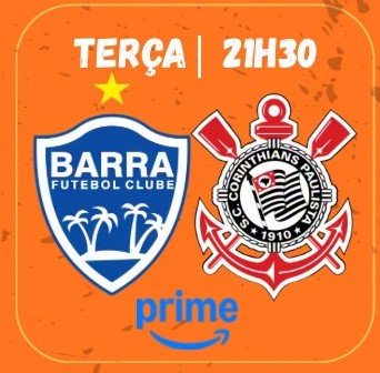Na <a href="/CopaDoBrasilCBF/">Copa do Brasil</a> 2026, não importa a emissora, emoção não vai faltar. 

<a href="/barrafc_oficial/">Barra Futebol Clube</a>  🆚 <a href="/Corinthians/">Corinthians</a> 

Equipe de transmissão.

📺 <a href="/pvsportbr/">Prime Video Sport Brasil</a>  (Exclusivo)
🎤 Mauro Naves
🎙️ Rômulo Mendonça
💬 <a href="/OliveiraRafa/">Rafael Oliveira</a> 
💬 Nadine Basttos
🎤 <a href="/rafamorientes/">Rafael Morientes</a> e <a href="/andrehernan/">André Hernan</a> 

#BARxSCCP