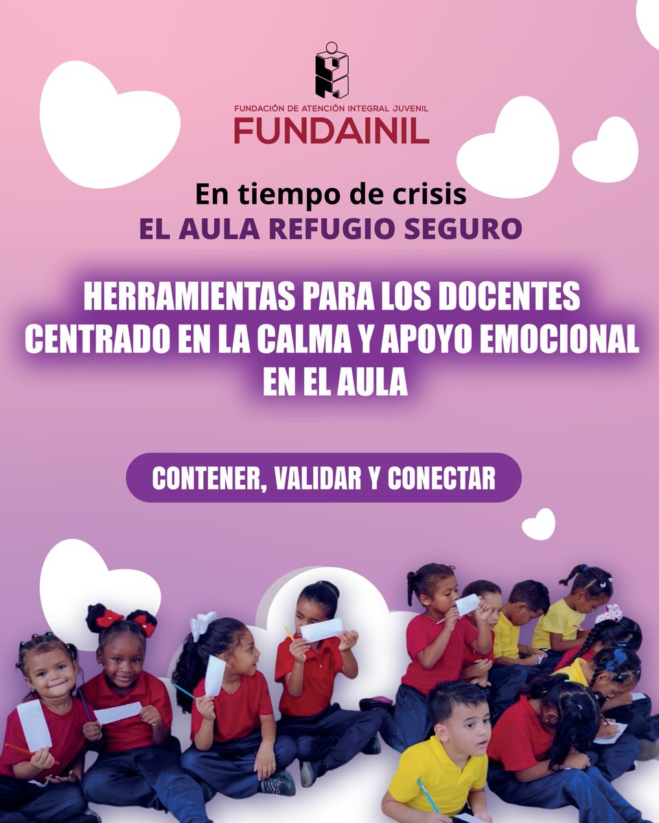 Fundainil's tweet photo. En Fundainil , creemos que para enseñar tenemos que estar en calma . Por eso te brindamos herramientas para mantener un aula segura y armónica 
No ignores el clima emocional. Aplica el "Alto Total": https://t.co/zL2cY7QCiZ