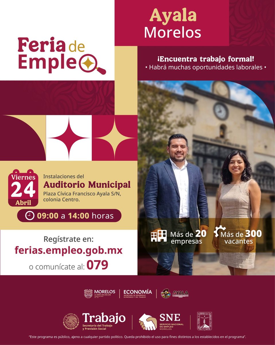 FCAeI's tweet photo. AVISO IMPORTANTE!!

La Facultad de Contaduría, Administración e Informática de la UAEM te invita a la feria del empleo 2026.

No faltes, es tu oportunidad de adquirir un empleo!! 📕📌📚 https://t.co/eocPglFXVa