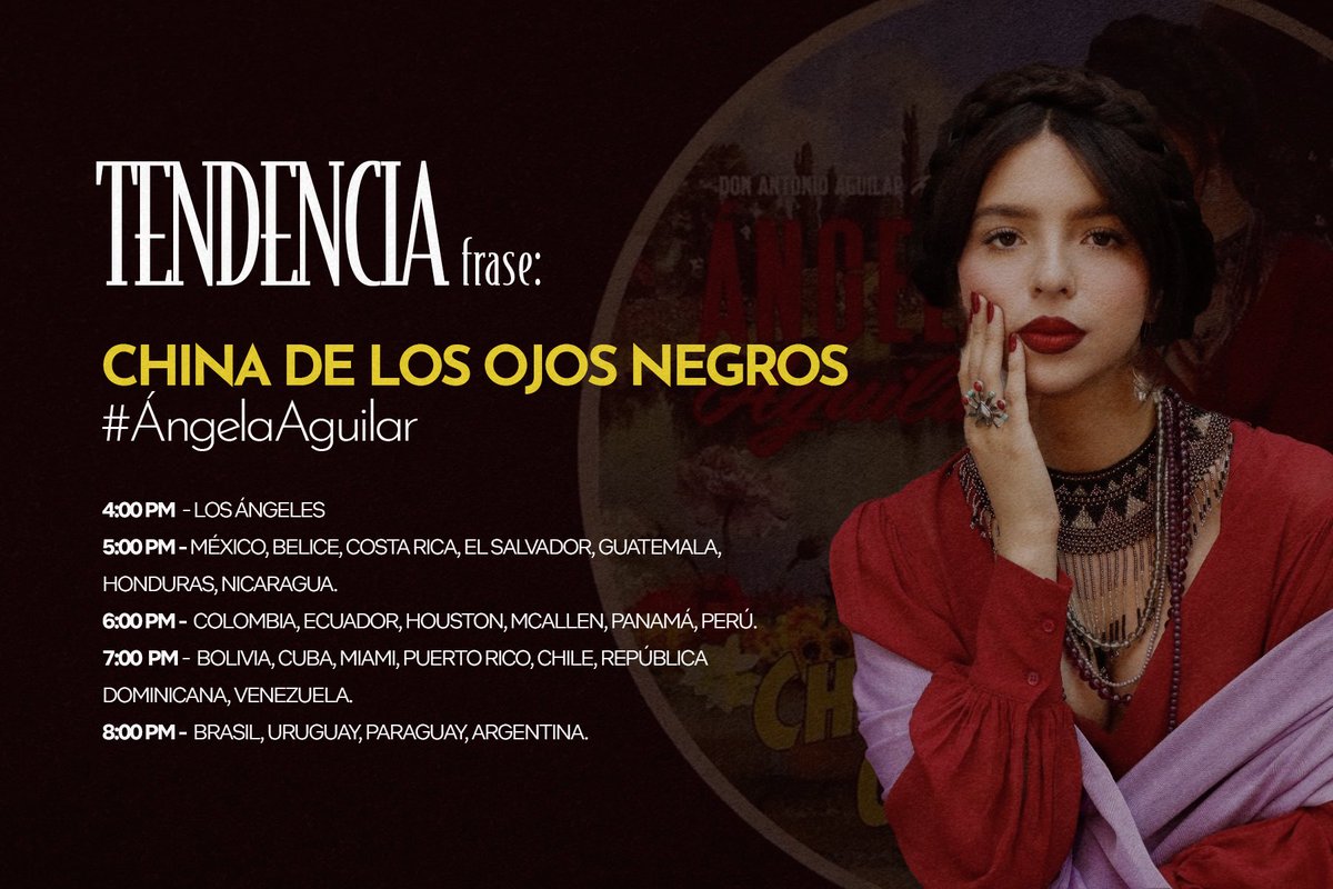🚨ALERTA DE TENDENCIA🚨

un lanzamiento especial en honor a Antonio Aguilar , en voz de Ángela Aguilar 

🗓️: MAÑANA | ABRIL 21
⏰: 5PM CDMX
