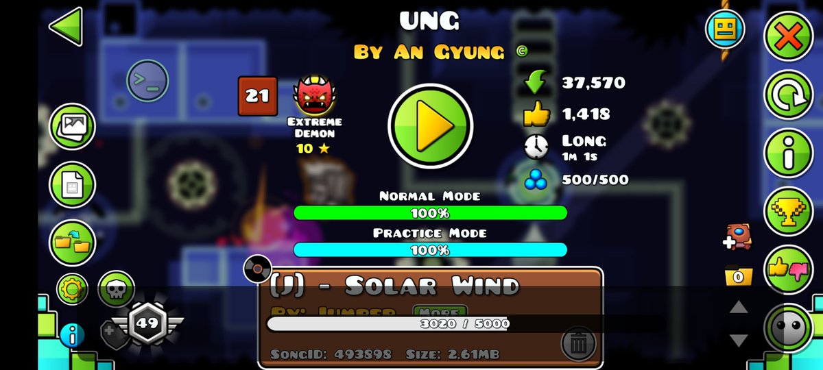 I JUST BEAT THIS IN 2 DAYS WTF, 1045 ATTEMPTS MOBILE!!!!!