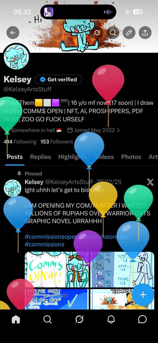KelseyArtsStuff's tweet image. Holy shittt the attack of the balloons

#birthday