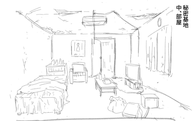 今作「僕に勇気があったなら」の室内背景設定になります。😀
主人公のアオトができるだけ部屋をきれいに保とうとしているので、
布団を干したり、部屋の掃除は定期的に行ってる感じになります。 