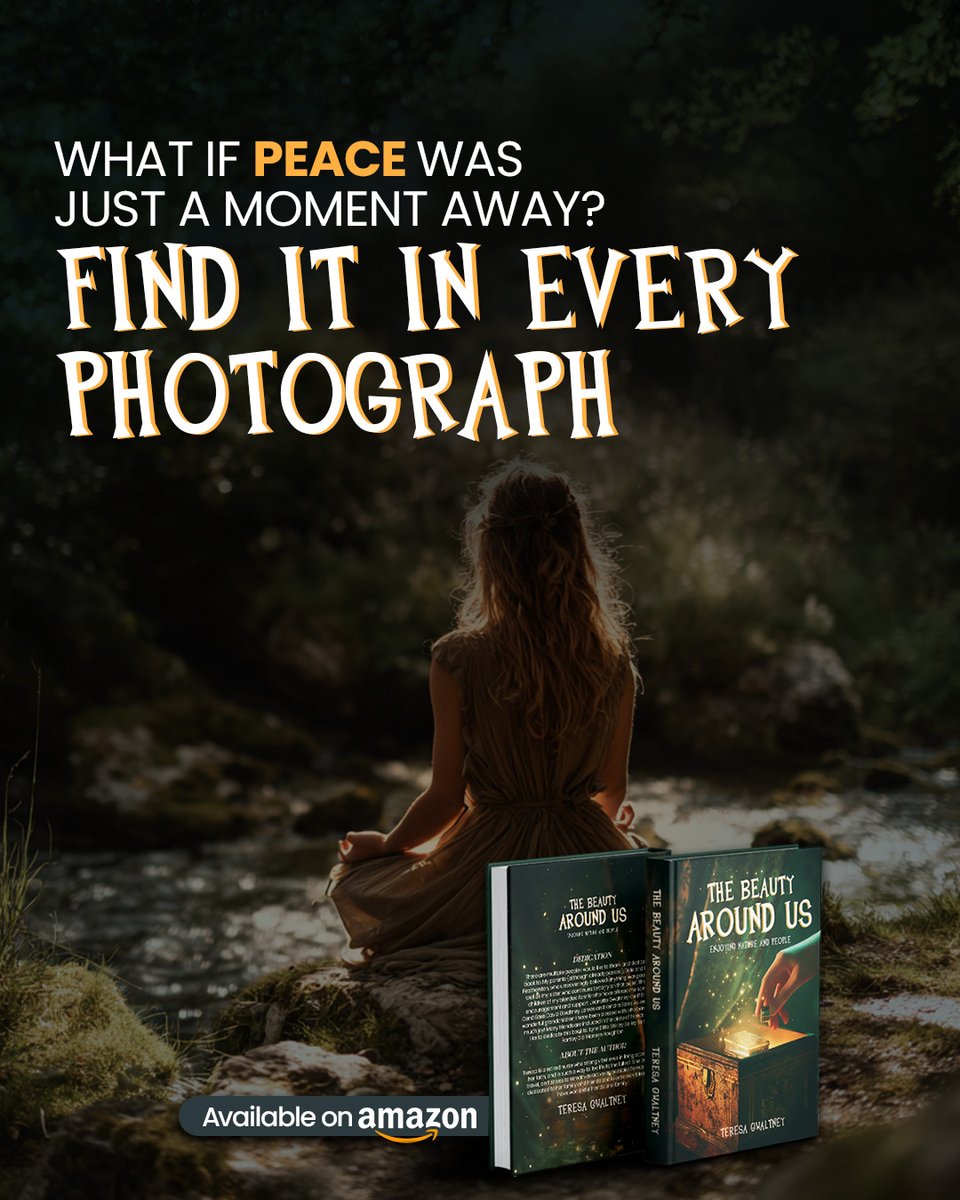 teresagwaltney0's tweet image. Peace isn’t a destination; it’s a way of seeing. 🌌
Reconnect with the beauty in your everyday surroundings with "The Beauty Around Us."
Start your journey today! 🌿📚 
𝐁𝐨𝐨𝐤 𝐋𝐢𝐧𝐤: amz.cx/3SQ2

#mindfulness #photography #peace #beauty #nature