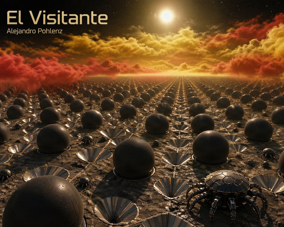 "¿El alienígena es una pelota negra gigante?" 🌑
En "El Visitante", esto es lo que dice un funcionario de la UNAM cuando el alienígena describe que no tiene cuerpo, sino gigabytes de energía pura. La evolución final de Terra Nova ha llegado a la Tierra.

amazon.com.mx/stores/Alejand…