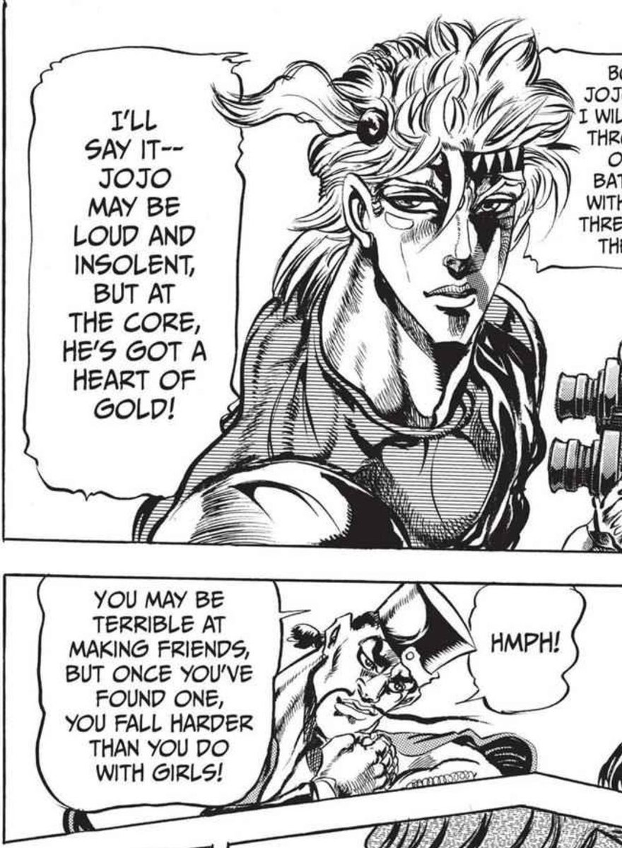 bluekakyoin's tweet photo. @medieval_fool Caesar « you fall harder than you do with girls » Zeppeli #spreadingthepropaganda https://t.co/BUMLOHvK3N