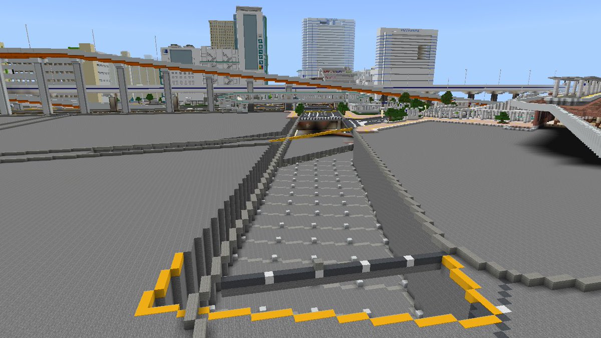 ComeMasa13's tweet image. JR神戸駅の進捗⚓️
「神戸駅南駐車場」の下を走る「地下鉄海岸線」できました🚇
埋め戻して駐車場の続き作っていきます^ ^
#Minecraft #Minecraftbuilds #マイクラ #バニラ #再現建築 #神戸市 #神戸駅 #神戸駅南駐車場 #地下鉄海岸線