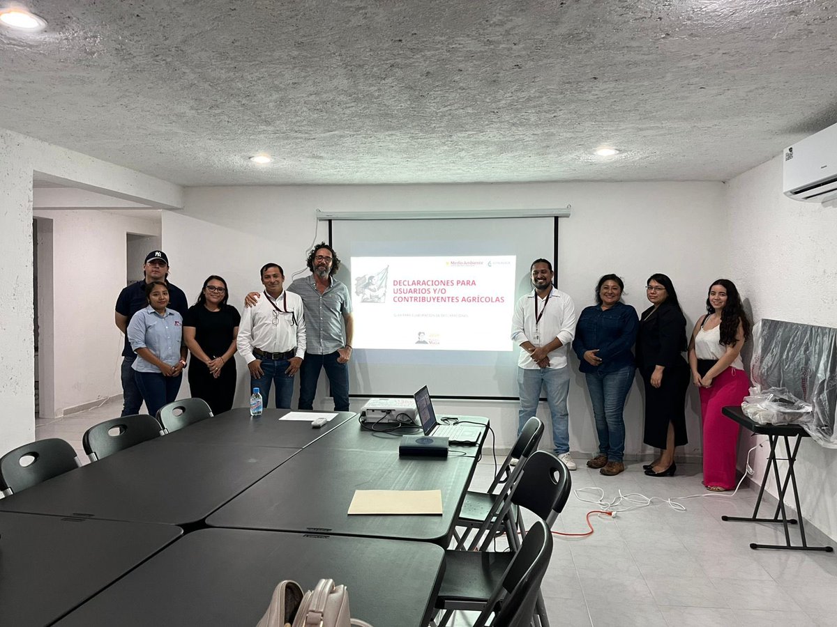 ConaguaDLCamp's tweet photo. #Conagua DL Campeche, en coordinación con el #CCPY, realizó una capacitación dirigida a usuarios agrícolas de #Campeche, para explicar el procedimiento de declaración a través del portal #DeclarAgua. 🌱💧 https://t.co/GQlmMb2AVf