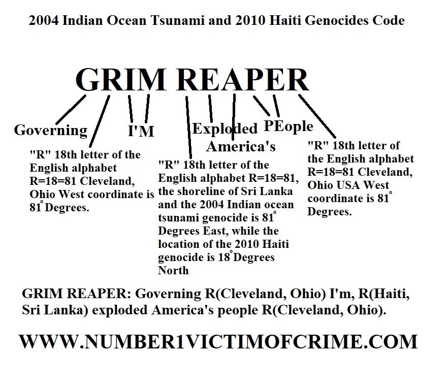 The Governor of the 81 West coordinate in Cleveland, Ohio, USA and its surrounding area. The Grim Reaper.