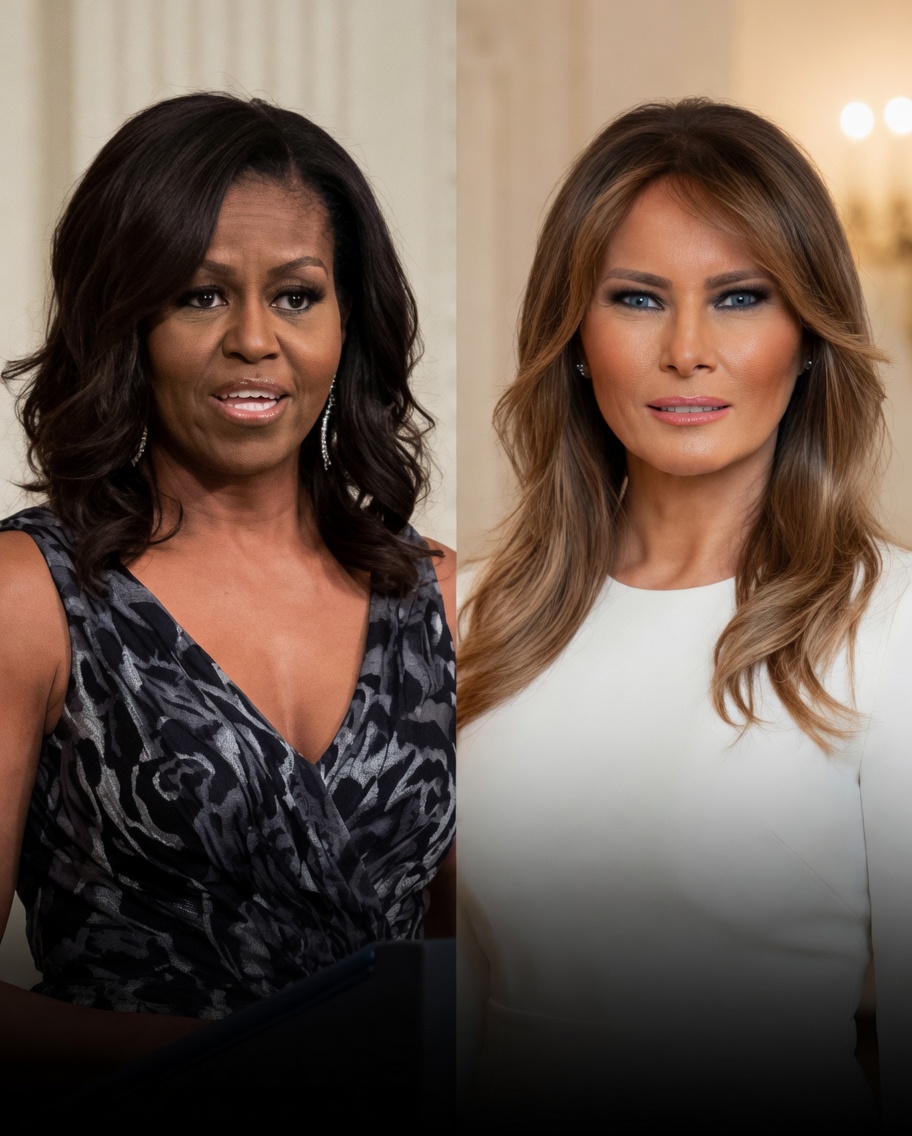 Old_SchoolEddie's tweet image. During an ABC News 20/20 interview with Robin Roberts, Michelle Obama confirmed that Melania Trump never reached out to her for advice or help on being First Lady.

A Lamborghini doesn't need advice from a dump truck on how to be a sports car. 😂
