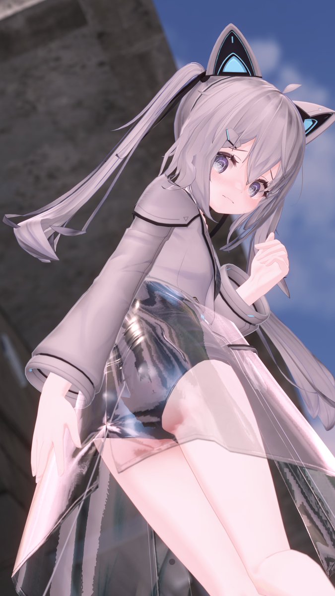 nayutuki_vr's tweet photo. 「わわっ！？下から撮るのはダメですよっ！」 https://t.co/DZVt9IkBF6