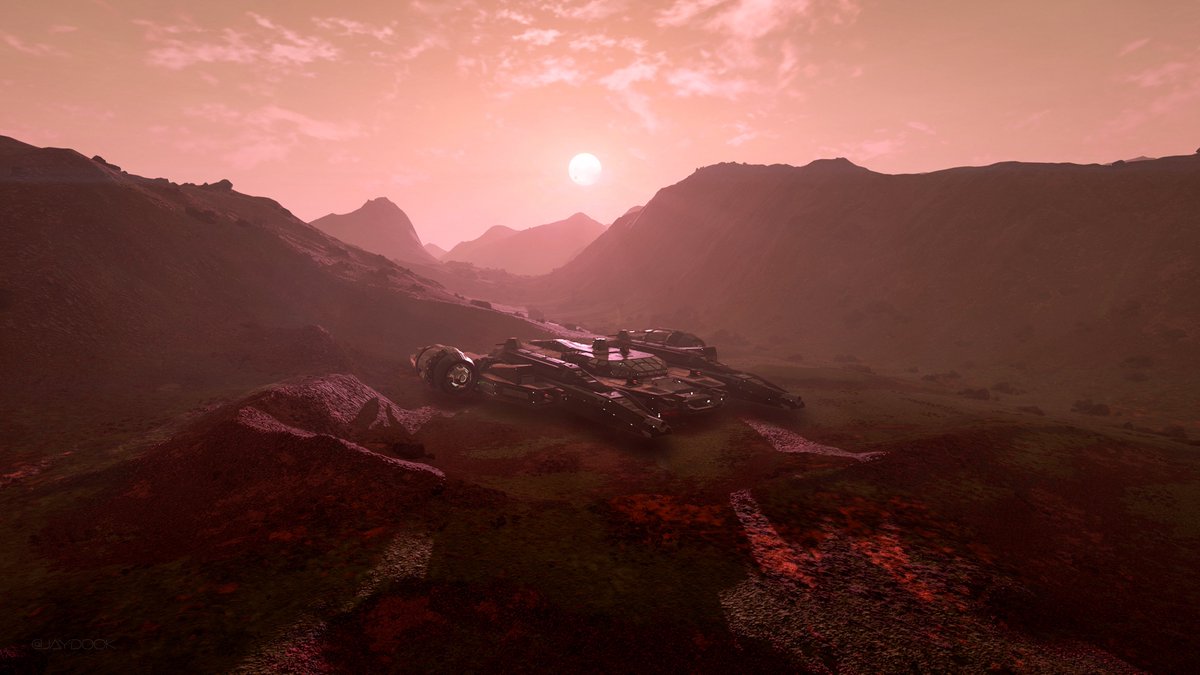 JayDook's tweet photo. With my previous Starfield ship being back in the hangar, the new ship has taken shape and is ready go from a prototype status into the alpha phase. https://t.co/ETKq79u2lr