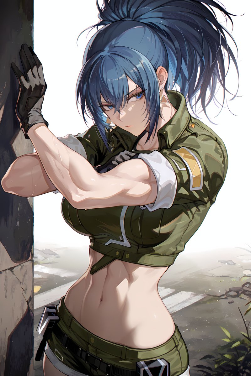 0rototeen128451's tweet image. 無関係な方にメンションをつけてしまっていましたので、再投稿しました。
ご迷惑をおかけしました。

教官殿、0800の作戦も無事完了してよかったです！！
#kof #leona #AIart