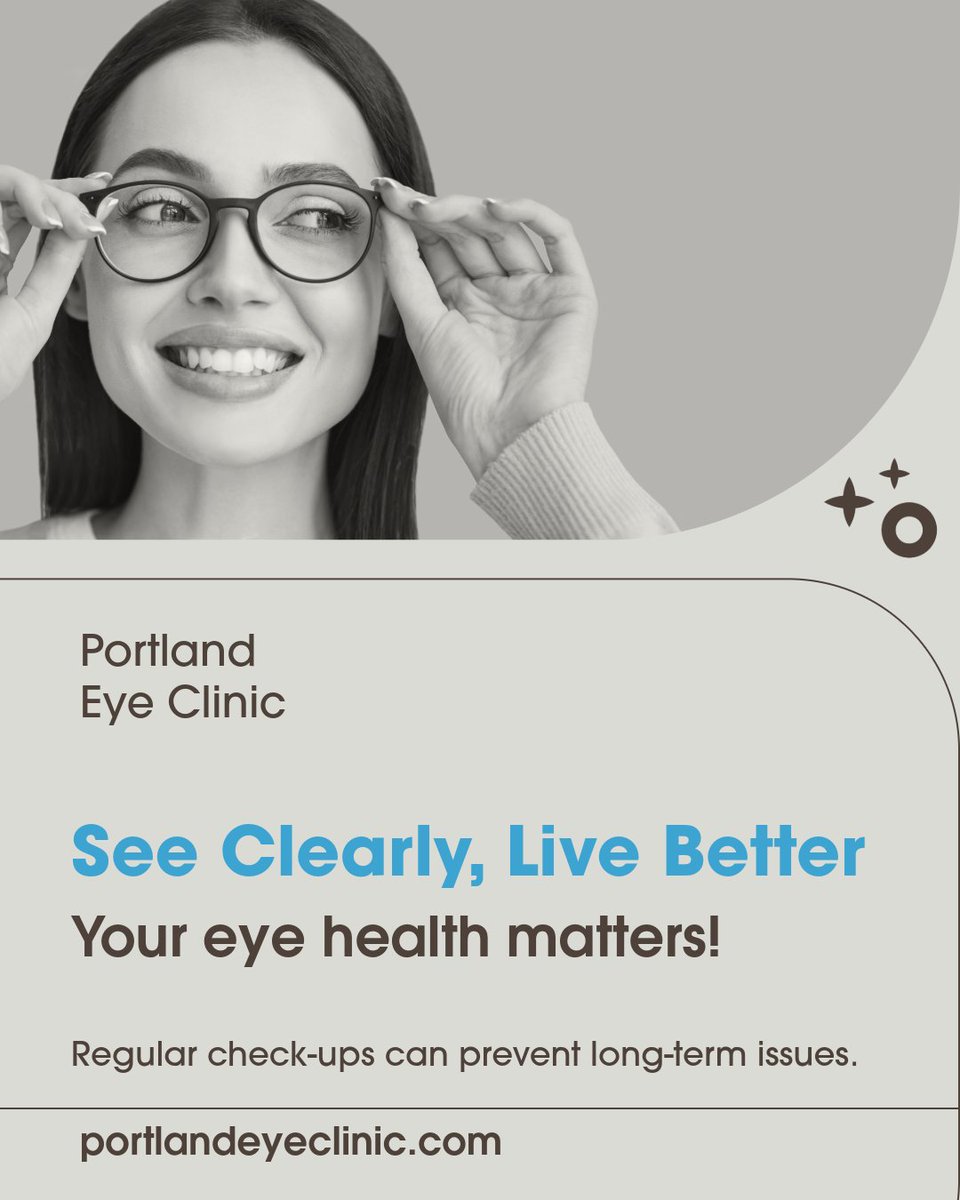 Pdxeyeclinic's tweet image. Eye health is essential—don’t wait for issues to arise! Schedule your regular check-up today and see the world with clarity. 🕶️
Book your appointment today! 

📞 (503) 775-3110
📌 8001 SE Powell Blvd, Ste L, Portland, OR 97206

#EyeHealth #VisionCare #HealthyLiving