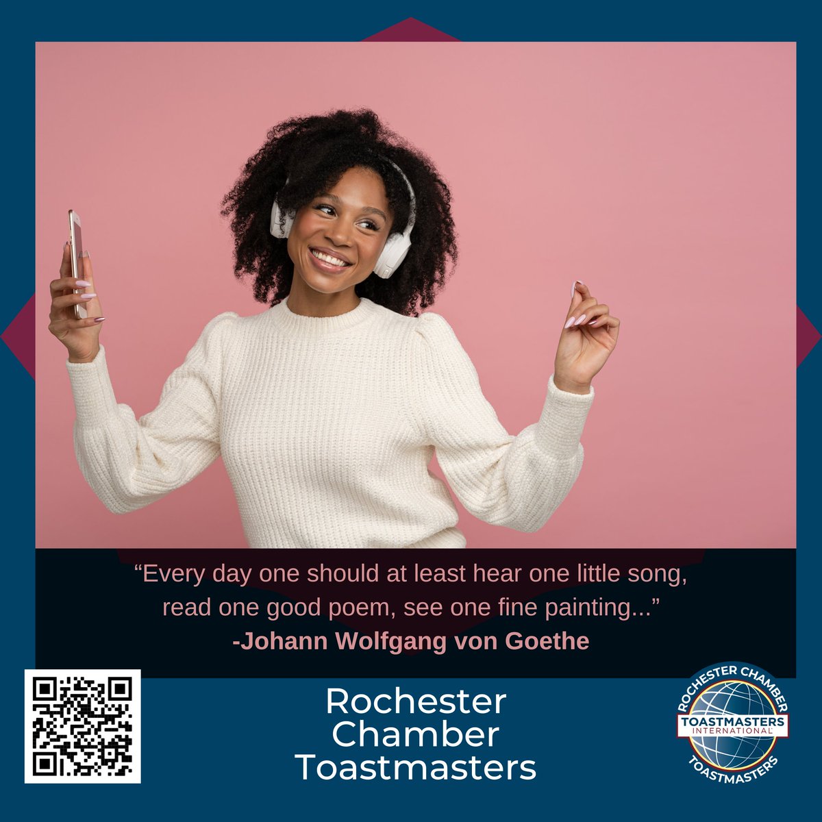 ChamberTmasters's tweet photo. Monday Motivational - And at least one meaningful conversation or presentation #Toastmasters #rochmn #rochester_mn #minnesotas_rochester #publicspeaking #Toastmastersinternational #conversation #presentation https://t.co/nTeAHB4VjL