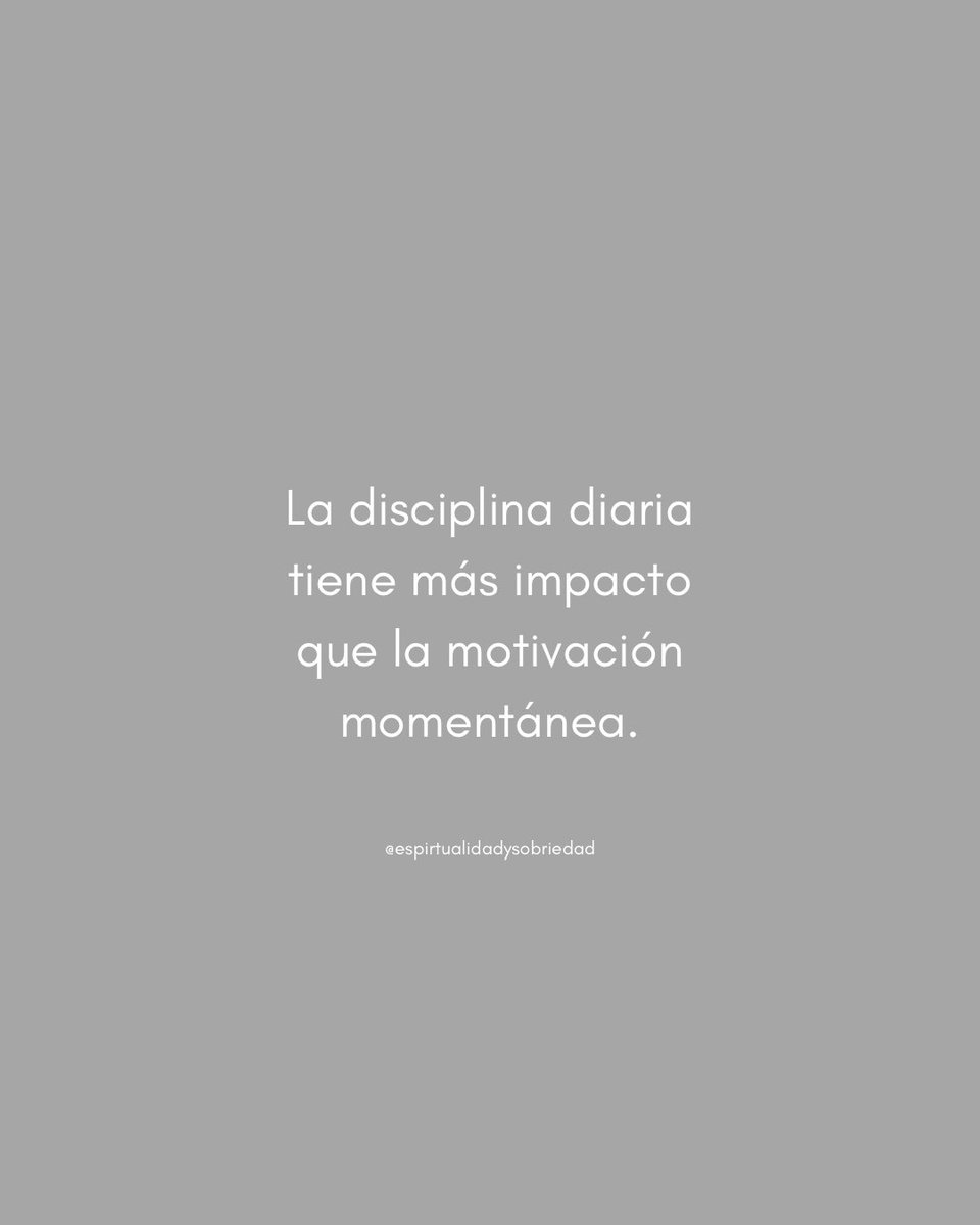 ESobriedad's tweet photo. La motivación puede variar, pero los hábitos diarios son los que realmente sostienen cualquier cambio.
En procesos de sobriedad, la constancia tiene más valor que los momentos de impulso.

#Disciplina #Hábitos #Sobriedad #Cambio #Constancia #Recuperación #VidaConsciente https://t.co/gmQJEbQeXl