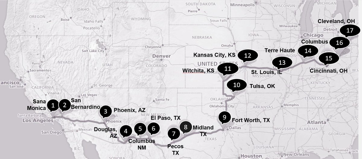 USAS_WW1's tweet image. Speed Racer #aviation #USAF #F35 #avgeek #women: Louise Thaden flew a Travel Air D4000 to victory in the inaugural 8-day 2,800-mile 1929 Women's Air Derby cheating fire, death, beating Amelia Earhart, etc.! Does anyone know what airport this is? ↙️↘️ This map may offer hints.