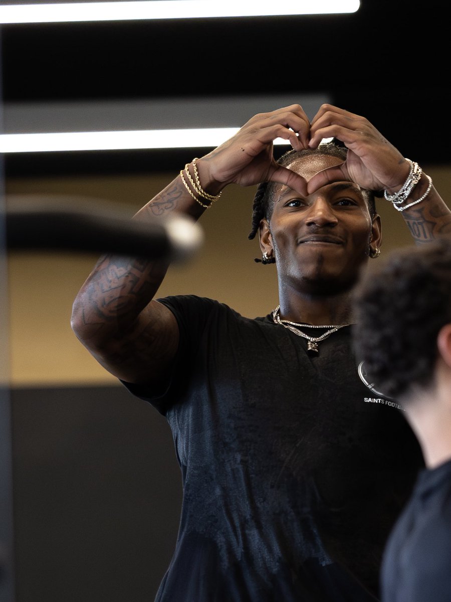 Saints's tweet photo. feels good to be back https://t.co/3zkxgppF1E