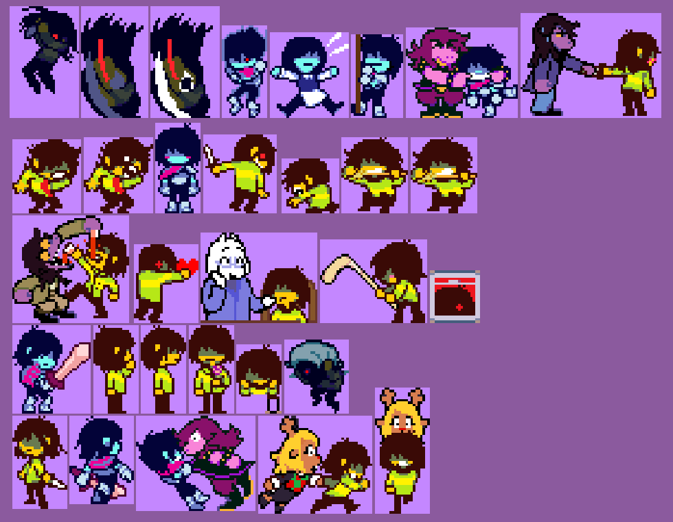 if anyones curious: heres a compilation of expressive Kris sprites