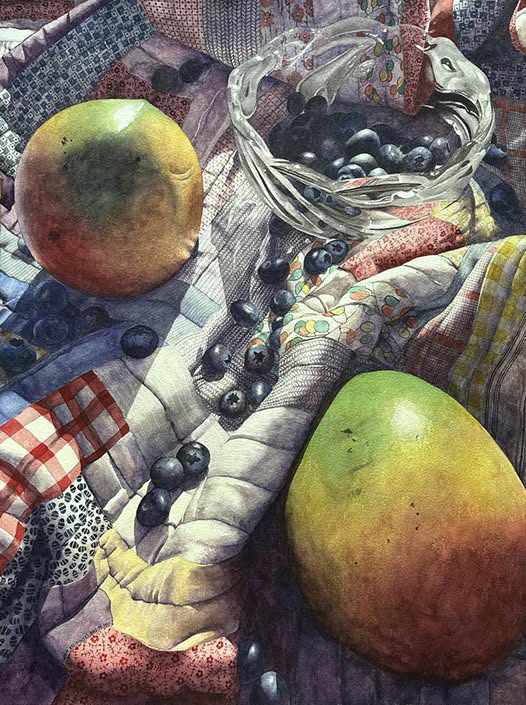 "A #Blueberry River"
#Watercolor by artist Chris Krupinski.
30 x 22
AKA (<a href="/chris/">chris</a>.krupinski) on Insagram