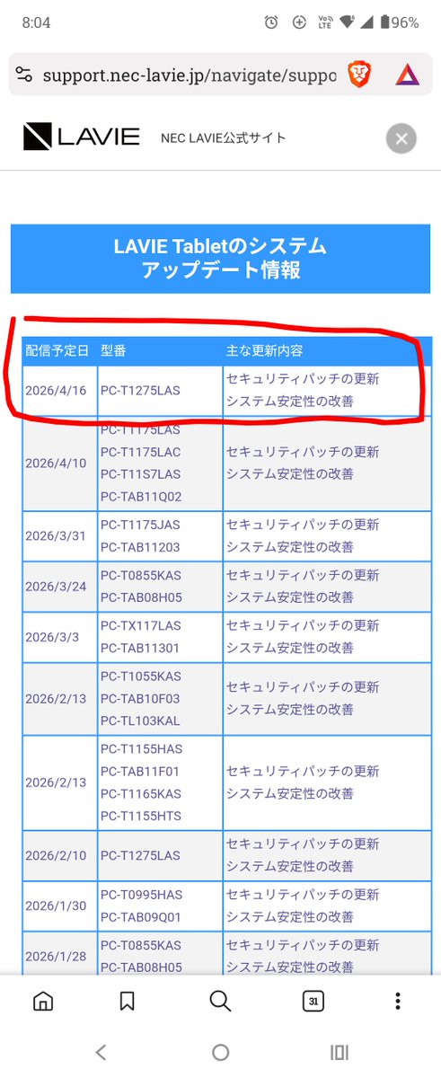 tadoo_al's tweet image. どうやらアプデでYouTubeの公式アプリが治ったらしい
#NEC 
#LAVIEtabT12N 
@necpc_pc