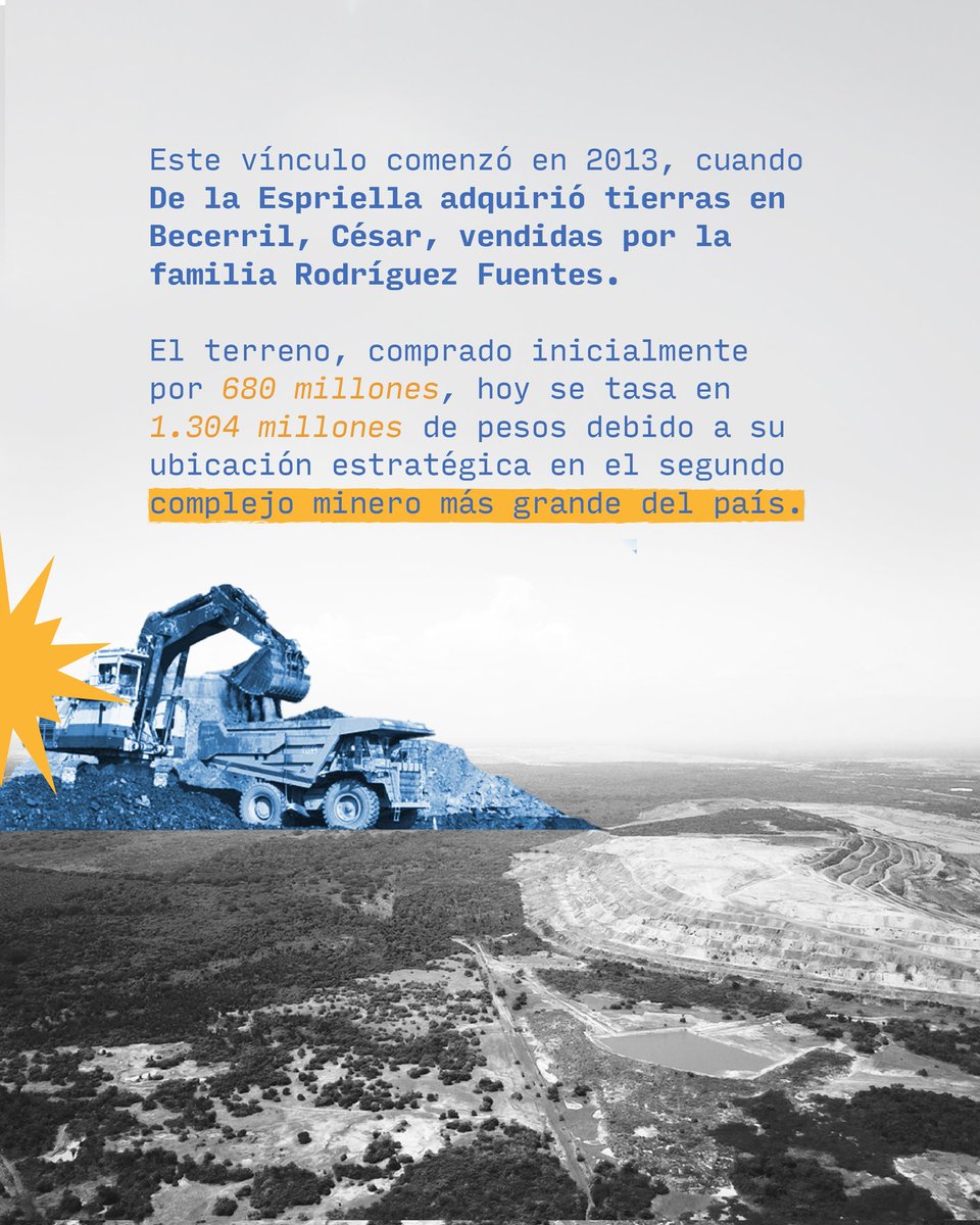 AccopColo's tweet photo. Entre carbón, tierras y violencia se tejen relaciones de poder que no pueden ignorarse. 

#AbelardoDeLaEspriella https://t.co/43jbkTv5Rt