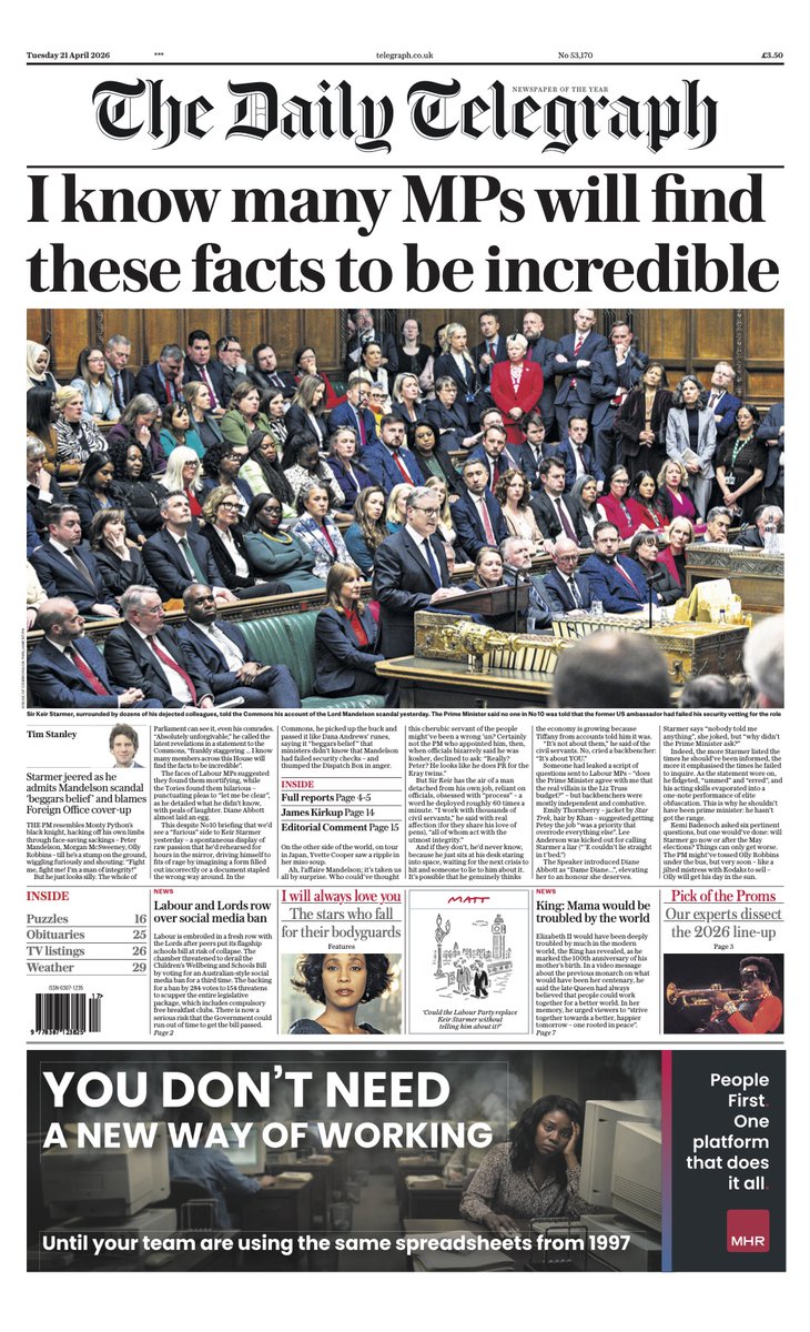 The Telegraph tweet media