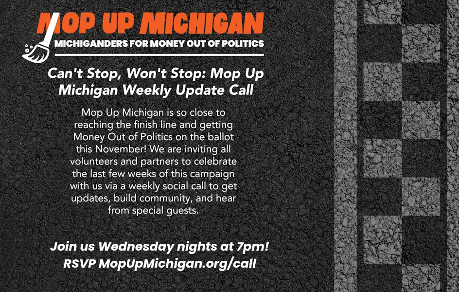 Michiganders for Money out of Politics (MMOP) tweet media