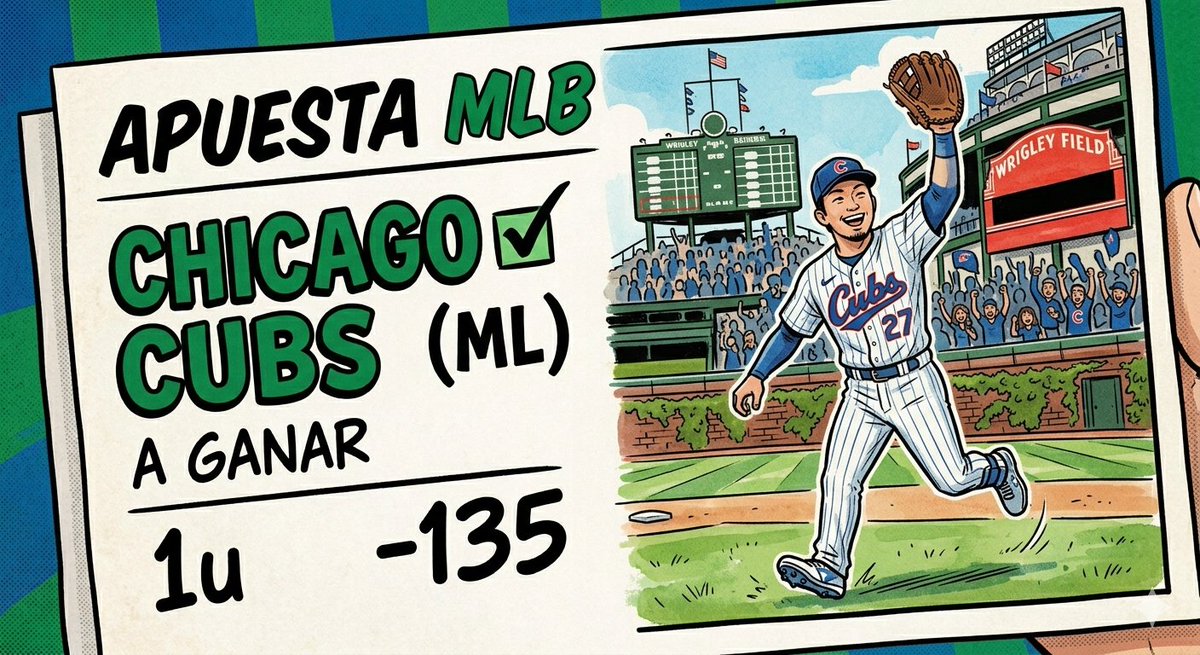 El___Amigo's tweet image. 🐻 ¡AMAGOS 2DO PICK DEL DIA! ⚾️🏟️

🔥 Pick: Chicago Cubs (ML) 
💰 Momio: -135 
💪 Stake: 1u

Hoy confiamos en el bate de Seiya Suzuki para llevarnos la victoria. 🇯🇵⚡️🟢

#MLB #cubs  #Apuestas #Gambling𝕏 #日本人選手 #鈴木誠也 @MLBJapan