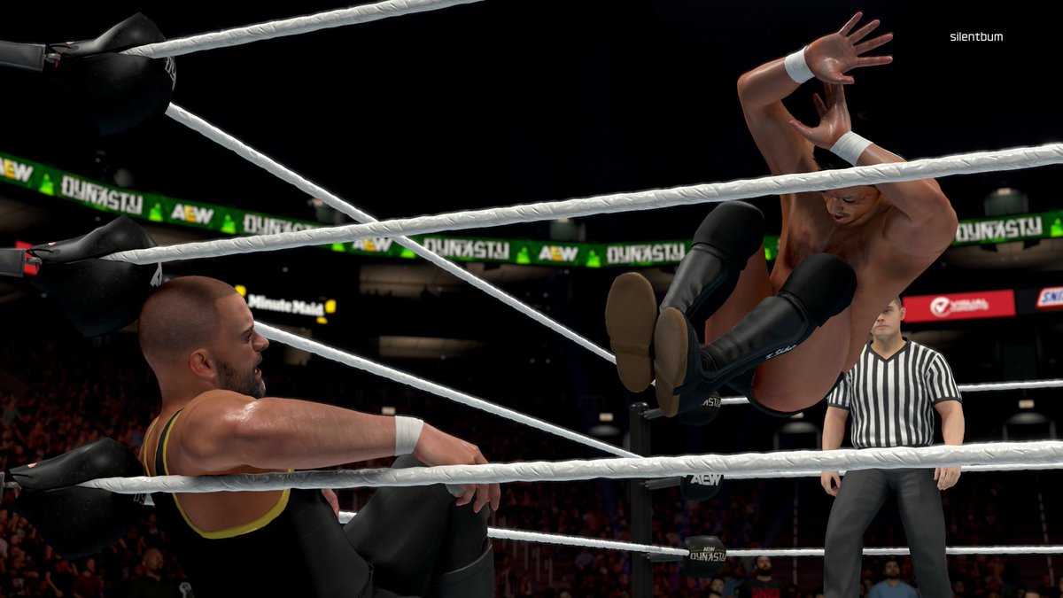 silentbum's tweet photo. Shibata vs. Kingston

Shout outs to @convergexx, @Kamillion2k, and @BliziTV for making 2K26 into my unreleased AEW game. https://t.co/WRP6ayNkbd