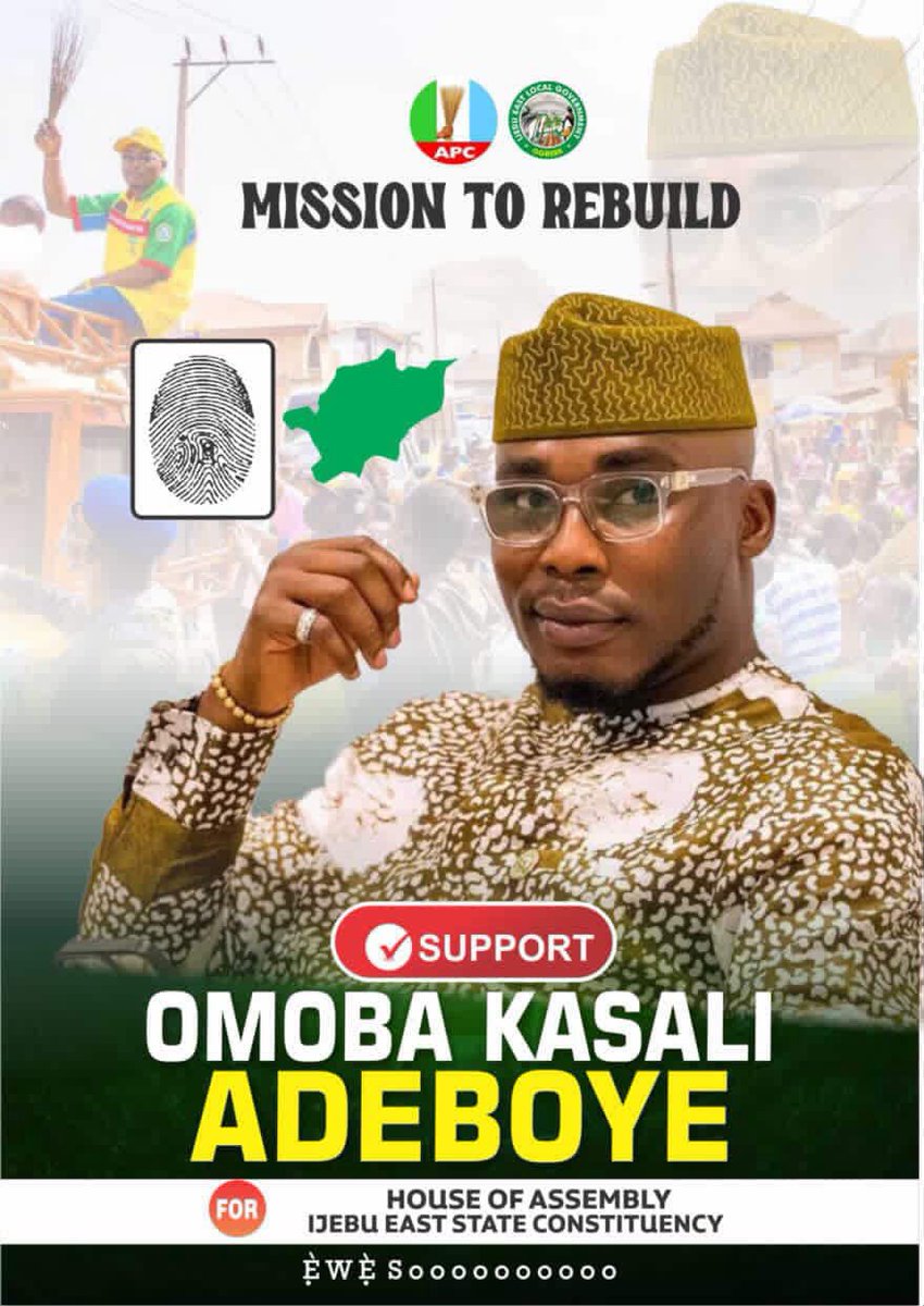 Iboriaran's tweet photo. For a better Ijebu East State Constituency ✅ https://t.co/YDQFCFJEPk