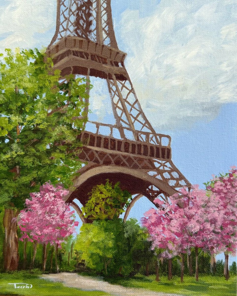 TorrieSmiley's tweet photo. New Paris Painting now available for purchase! Paris in the Spring 8" x 8" original Framed painting.

https://t.co/H1AxIHQ9vN https://t.co/jfLRxTwFLp