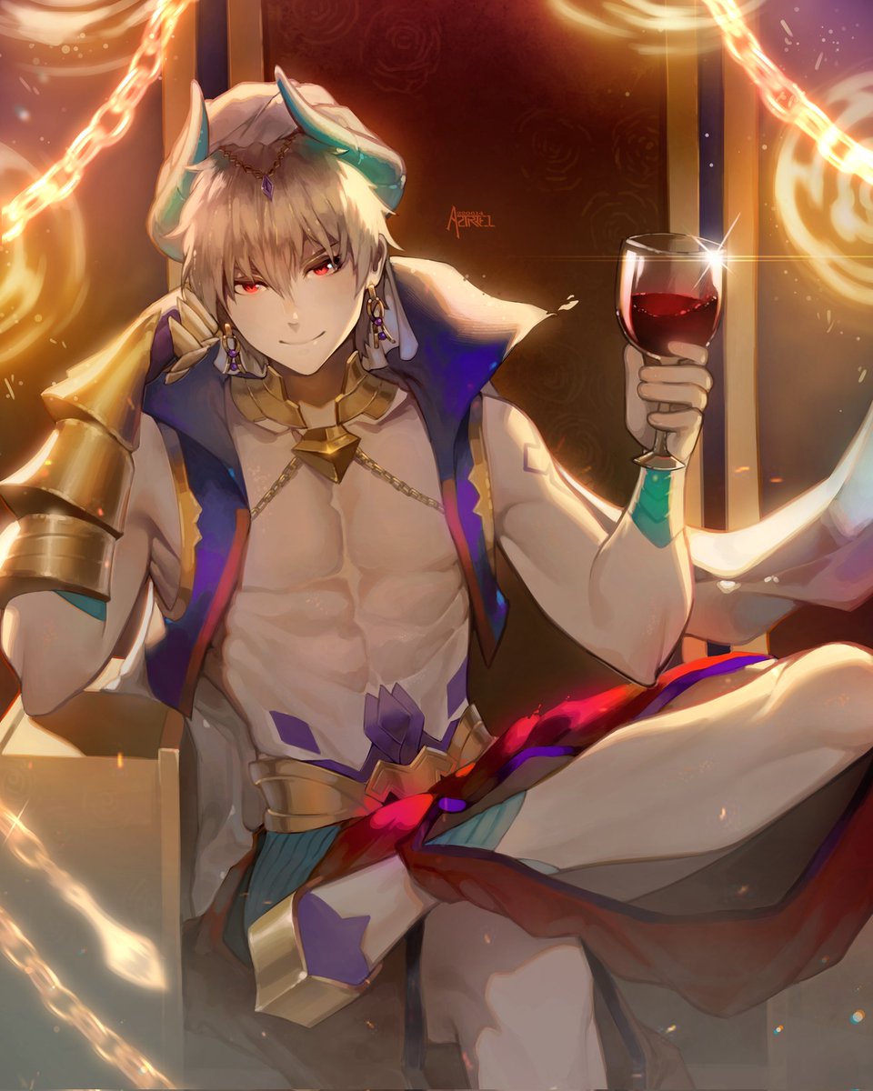 KoHGilgameshF's tweet image. “Rejoice, mongrels—your king has returned!

Now, witness your king once more—and be grateful.”

#FGO #RP #FATE