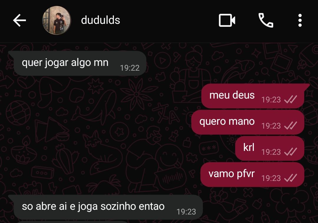 Eu mereço isso mesmo, tá suave.