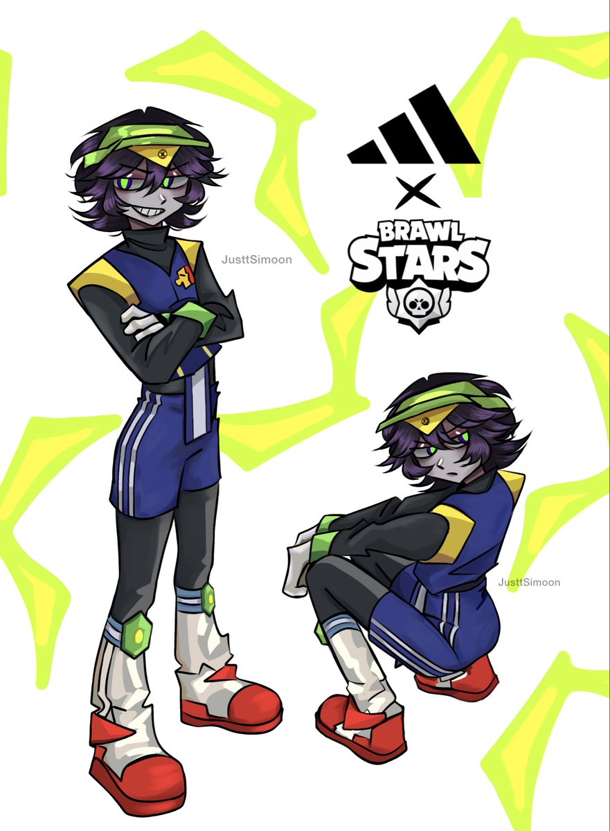 JusttSimoon's tweet photo. I think this is the best collaboration #adidas #collab #brawlstars https://t.co/viFqCYnNdg