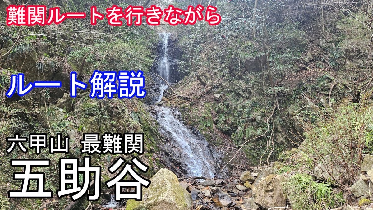akirapitya's tweet photo. 【動画】自分の誕生日企画として「六甲山最難関五助谷の難関ルートを行きながら様々なルート解説」をやってみました

六甲最難関を冠した有名な谷の最後の閉めとして、様々なバリエーション豊かなルートを取り放題の、やりがいがある谷で良かったです

https://t.co/Q0zJ5Gzwzq https://t.co/UympOcbS0S