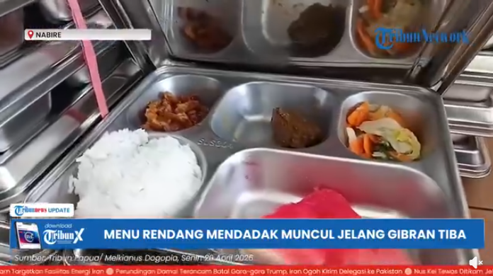 black_k00k33's tweet image. sering2 kunjungan aja kalau gitu, dek @gibran_tweet 😂

Menu rendang sapi mendadak muncul di mbg jelang kunjungan gibran ke SMAN Satu Nabire.
#mbg @menuembegejelek
