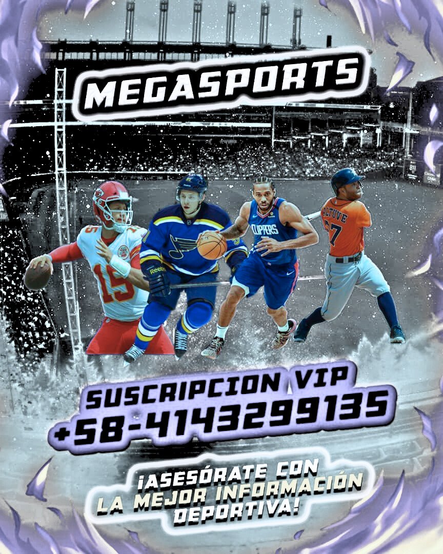 Megasportsven's tweet image. #RECOMENDACIONES MARTES

#MLB
MILWAUKEE ML 
MIAMI ⬆️ 8
ATLANTA ML
BOSTON ⬆️ 8.5
CUBS ML

#NBA
BOSTON -10
SAN ANTONIO -8
HOUSTON -4

#FUTBOL
CHELSEA ⬆️ 2.5
INTER MILAN -1.5
VALENCIA ⬆️ 2.5
REAL MADRID -1.5

SUSCRIPCIÓN +584143299135
 @LiderKenny  @chapiramiro @potrobot_lr