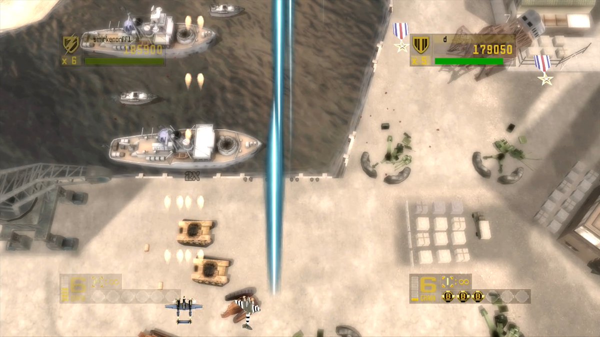 PixelEmpire's tweet image. 🟡 1942: Joint Strike (2008, Xbox 360)
🟢 REVIEW: Our 99th Xbox 360 coverage looks back at 1942's return, the shmup's first new home release in 18 years. A bit long in the tooth, or capable of teaching the psychedelic new breed a thing or two? #gaming #review

🔴 LINK BELOW 👇