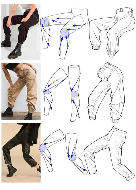 Real reference to drawing — this is how pants actually move 🎨 ️ save ...